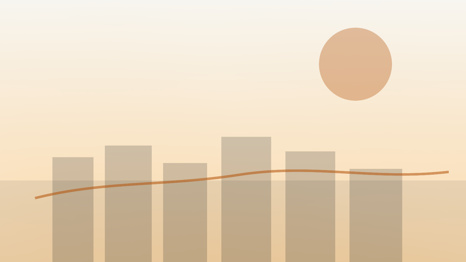 Cabecera del Llano al atardecer, terrazas y luces cálidas