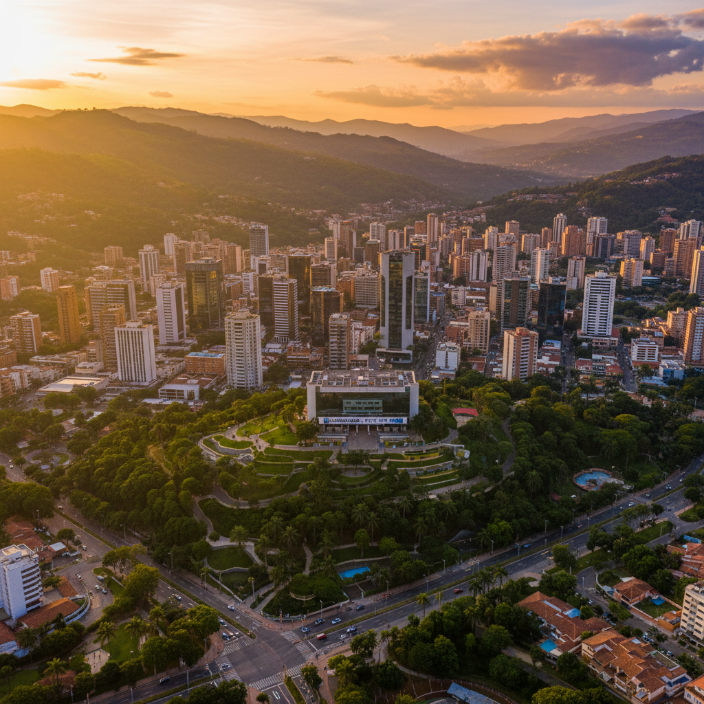Skyline Bucaramanga Atardecer